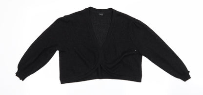 Womens UK Size  Preworn Black Cardigan Jumper