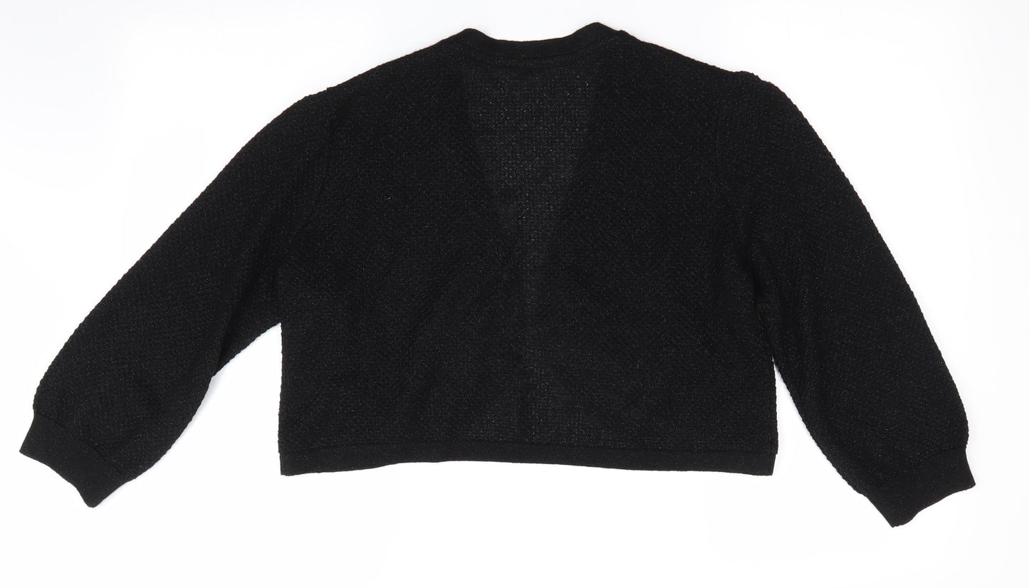 Womens UK Size  Preworn Black Cardigan Jumper