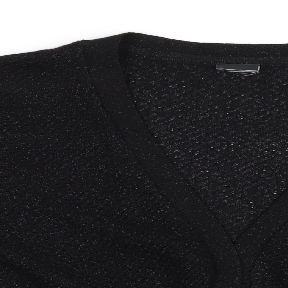Womens UK Size  Preworn Black Cardigan Jumper