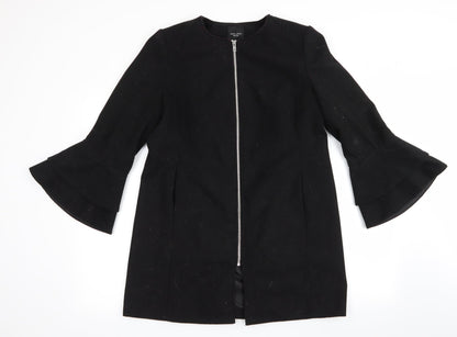 New Look Womens Black   Overcoat Coat Size 10  - Flared cuffs