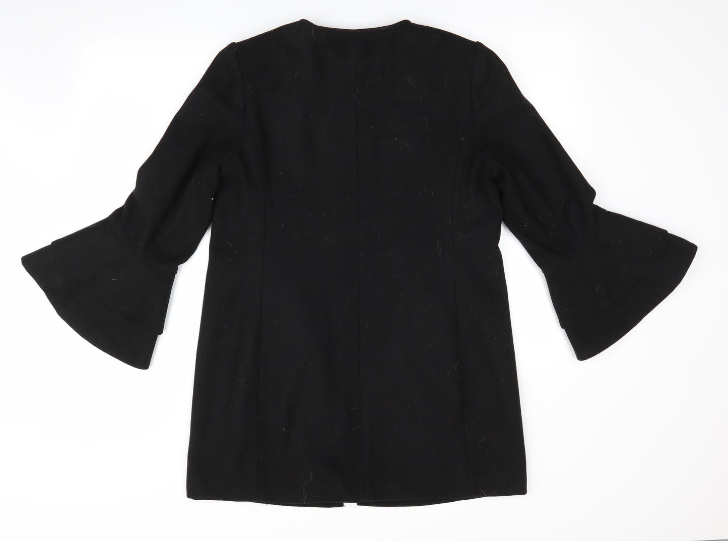 New Look Womens Black   Overcoat Coat Size 10  - Flared cuffs