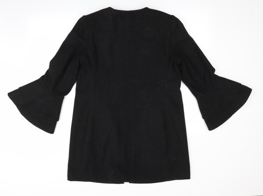 New Look Womens Black   Overcoat Coat Size 10  - Flared cuffs
