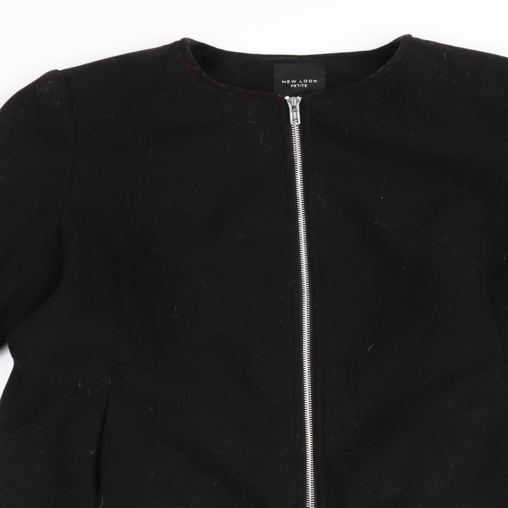 New Look Womens Black   Overcoat Coat Size 10  - Flared cuffs