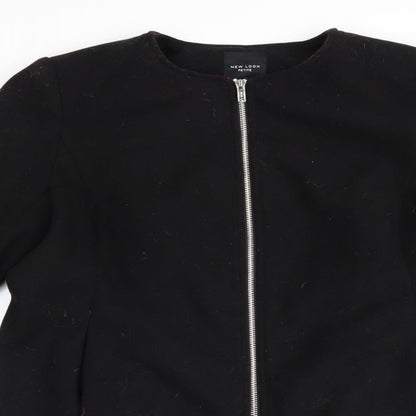 New Look Womens Black   Overcoat Coat Size 10  - Flared cuffs