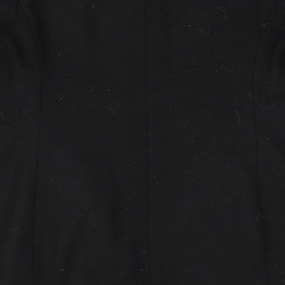 New Look Womens Black   Overcoat Coat Size 10  - Flared cuffs