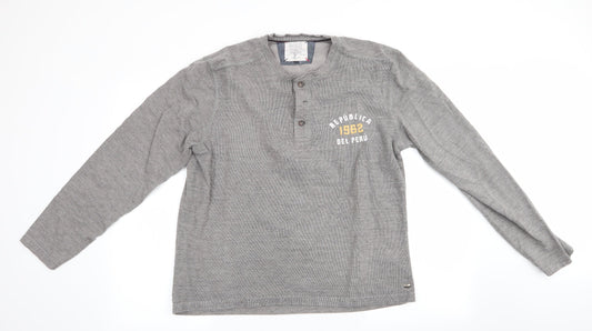 The Original Morley Trading Co Mens Grey    Button-Up Size L  - Republica 1962