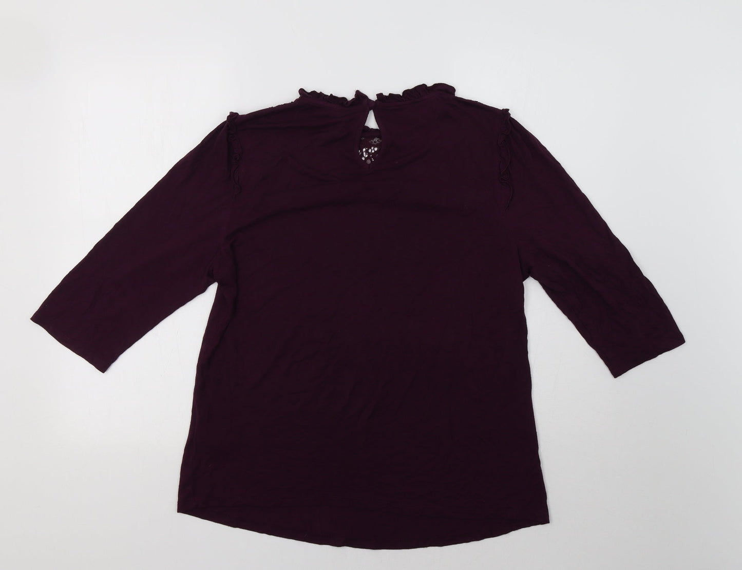 Womens UK Size 16 Henry Holland Purple Basic Blouse