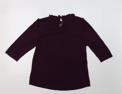 Womens UK Size 16 Henry Holland Purple Basic Blouse