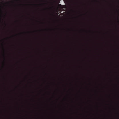 Womens UK Size 16 Henry Holland Purple Basic Blouse
