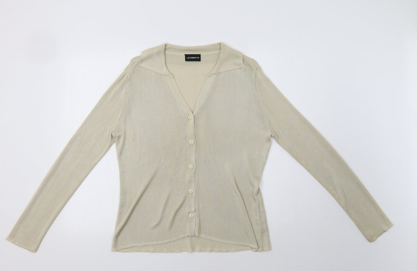 Liz Claiborne` Womens Beige   Cardigan Jumper Size M