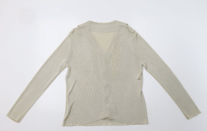 Liz Claiborne` Womens Beige   Cardigan Jumper Size M