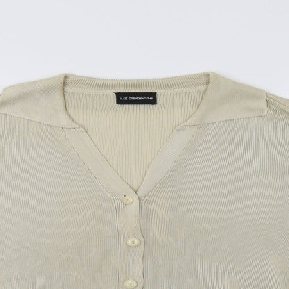 Liz Claiborne` Womens Beige   Cardigan Jumper Size M
