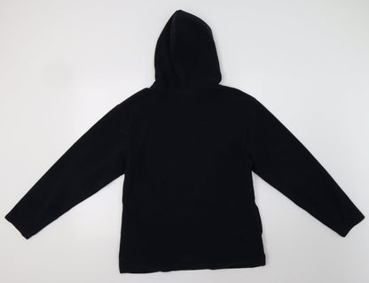 Outdoor Scene Womens Blue   Henley Hoodie Size M