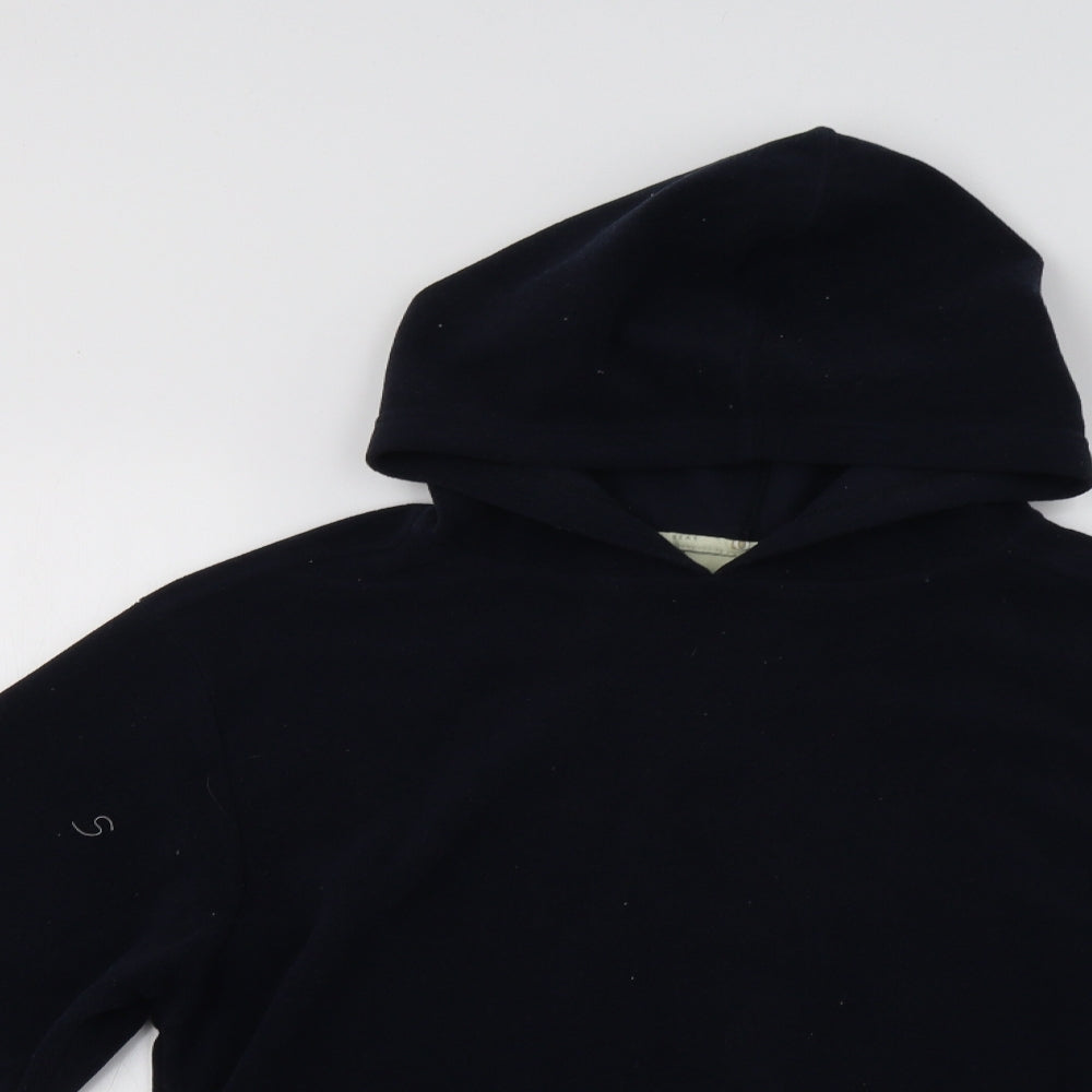 Outdoor Scene Womens Blue   Henley Hoodie Size M