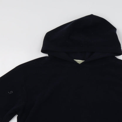 Outdoor Scene Womens Blue   Henley Hoodie Size M