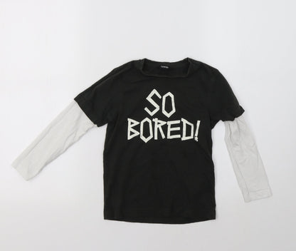 George Boys Green Colourblock  Basic T-Shirt Size 5-6 Years