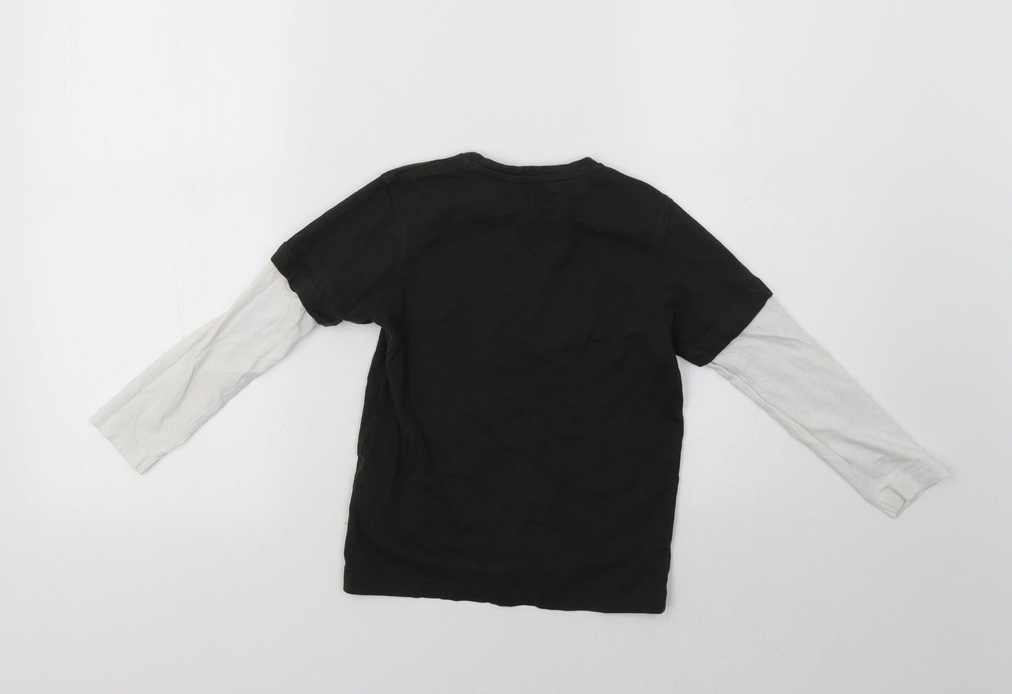 George Boys Green Colourblock  Basic T-Shirt Size 5-6 Years