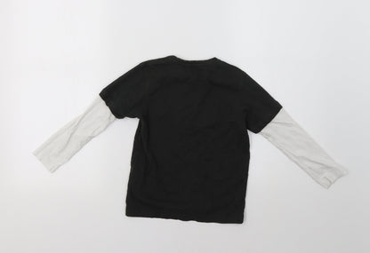 George Boys Green Colourblock  Basic T-Shirt Size 5-6 Years