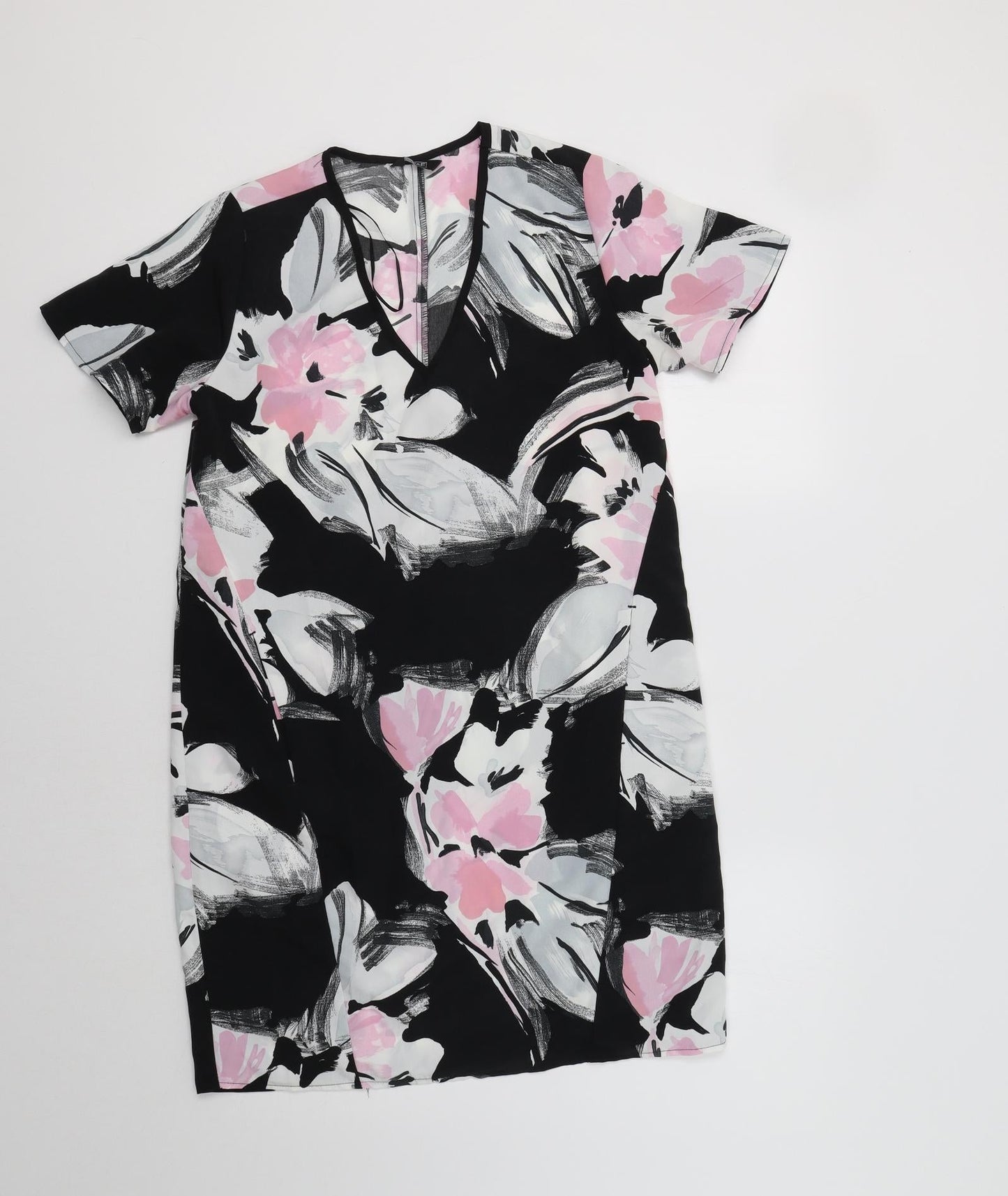 F&F Womens Black Floral  Sheath  Size 8