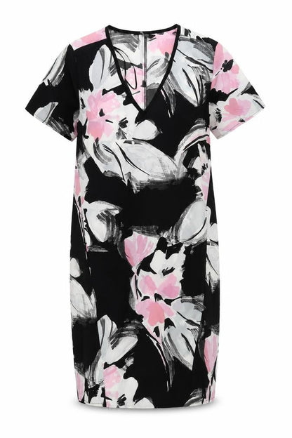 F&F Womens Black Floral  Sheath  Size 8