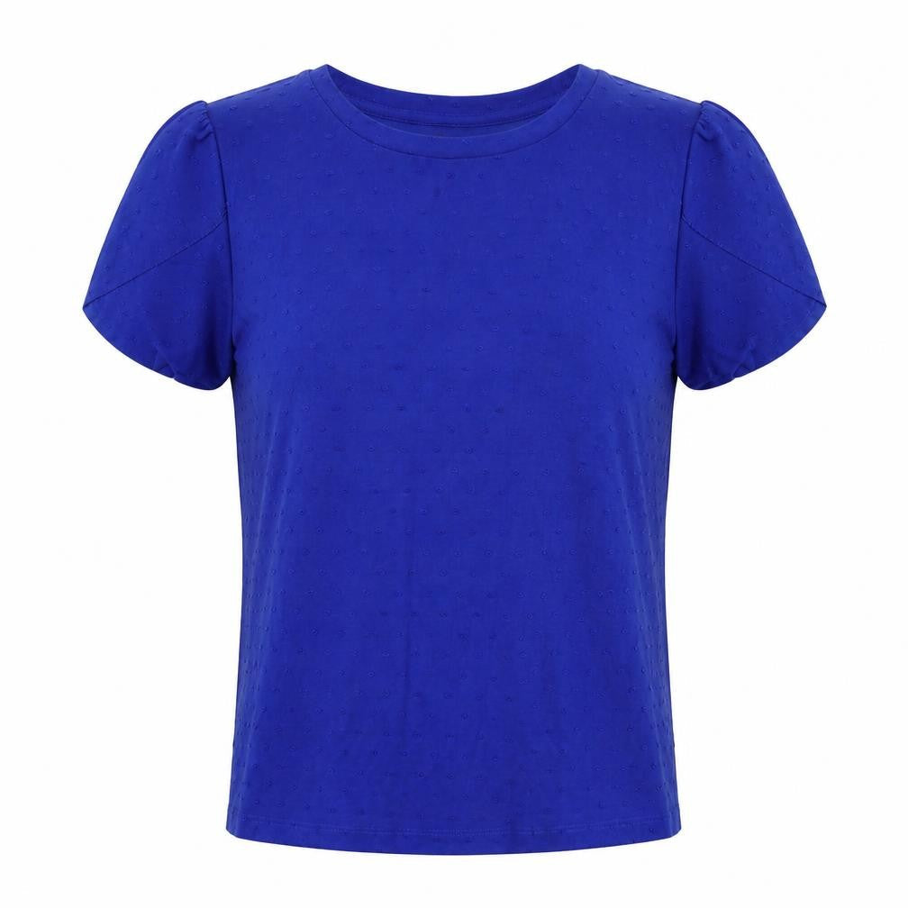 Womens UK Size 10 M&S Blue Basic Blouse