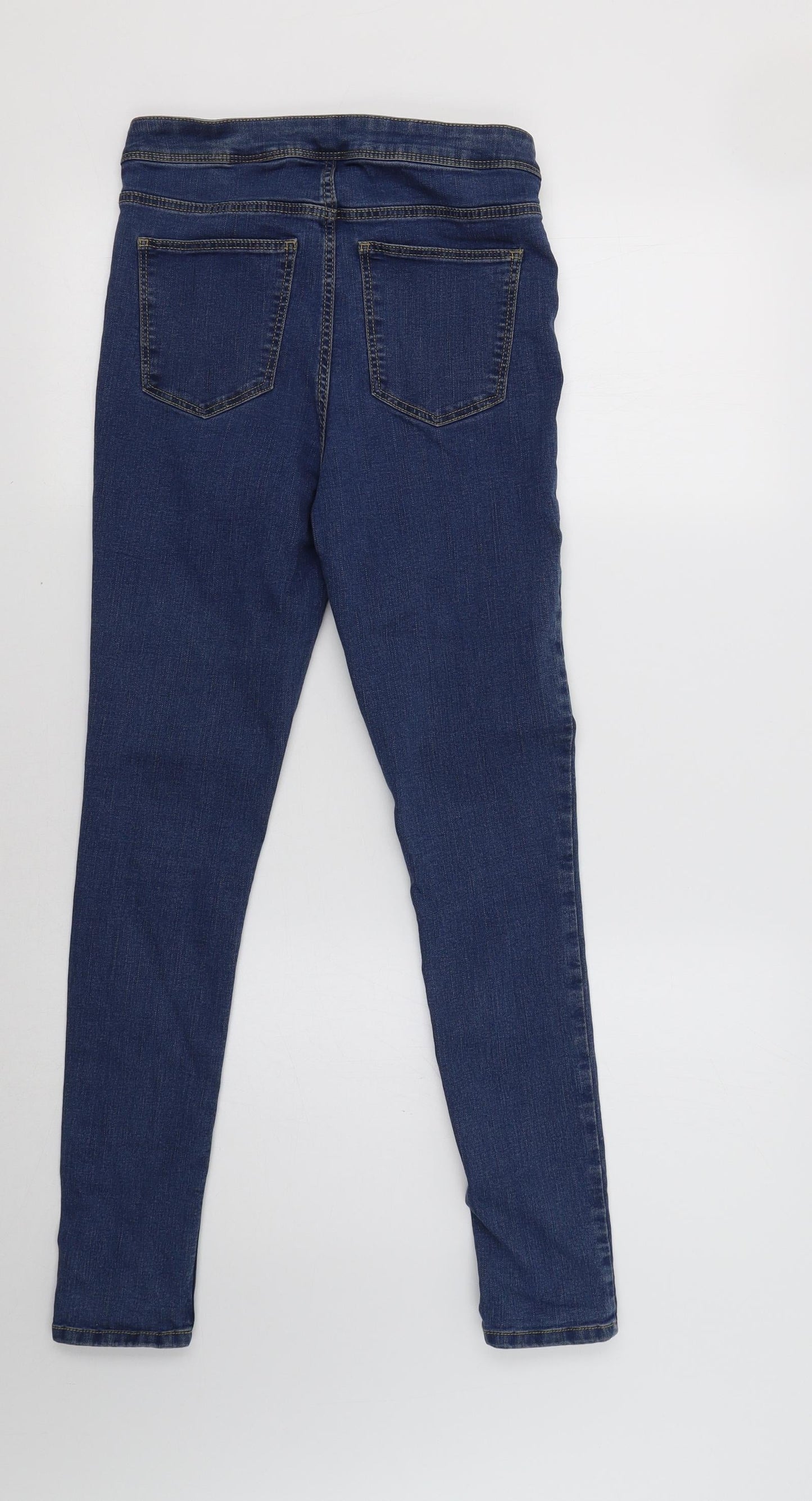 Womens UK Size 10 H&M Regular Fit Skinny Blue Jeans