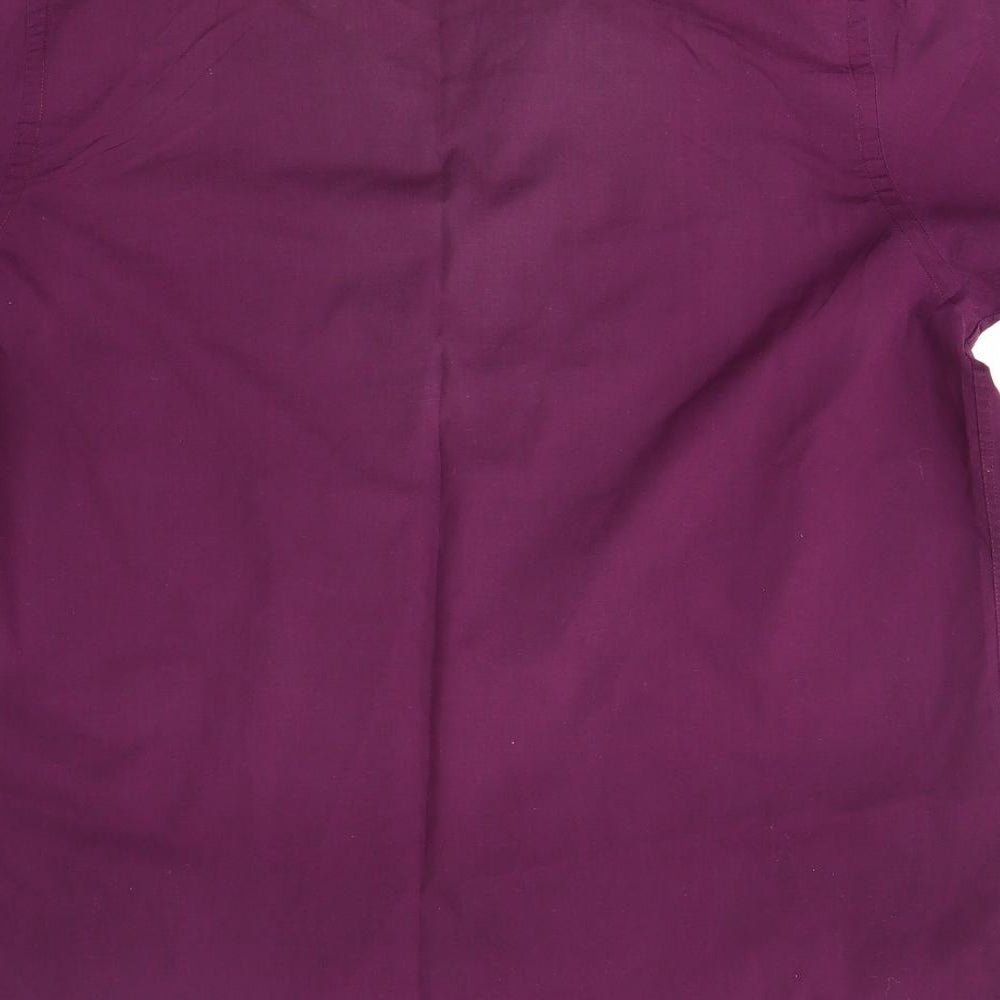 George Mens Purple    Button-Up Size L