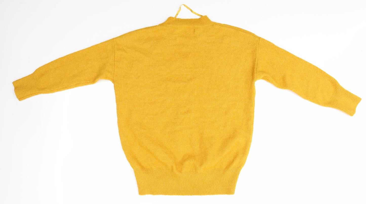 Primark Womens Yellow   Pullover Jumper Size XS