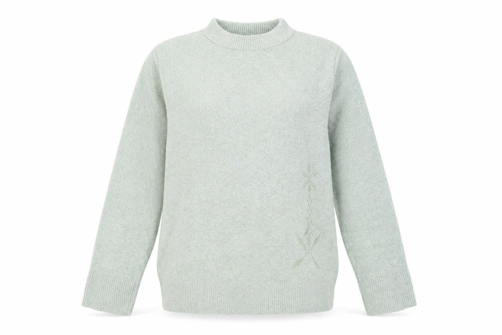 Womens UK Size L 4 Me Green Pullover Jumper