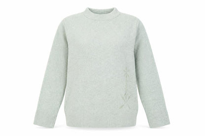 Womens UK Size L 4 Me Green Pullover Jumper