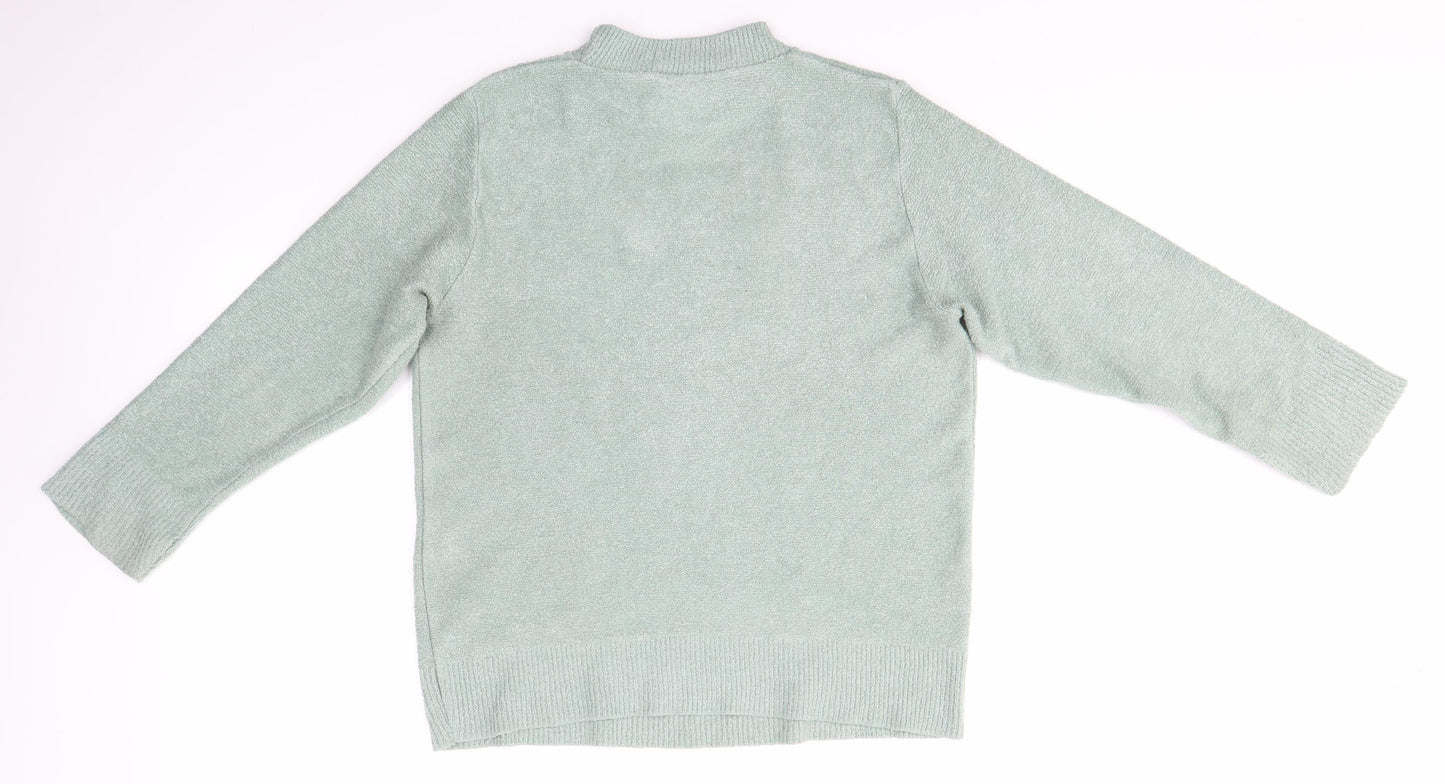 4 Me Womens Green   Pullover Jumper Size L