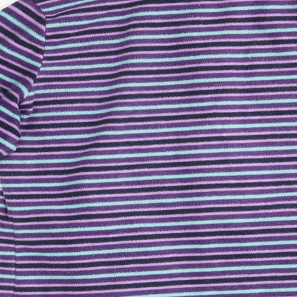 Womens UK Size M M&S Purple Full Zip Jumper