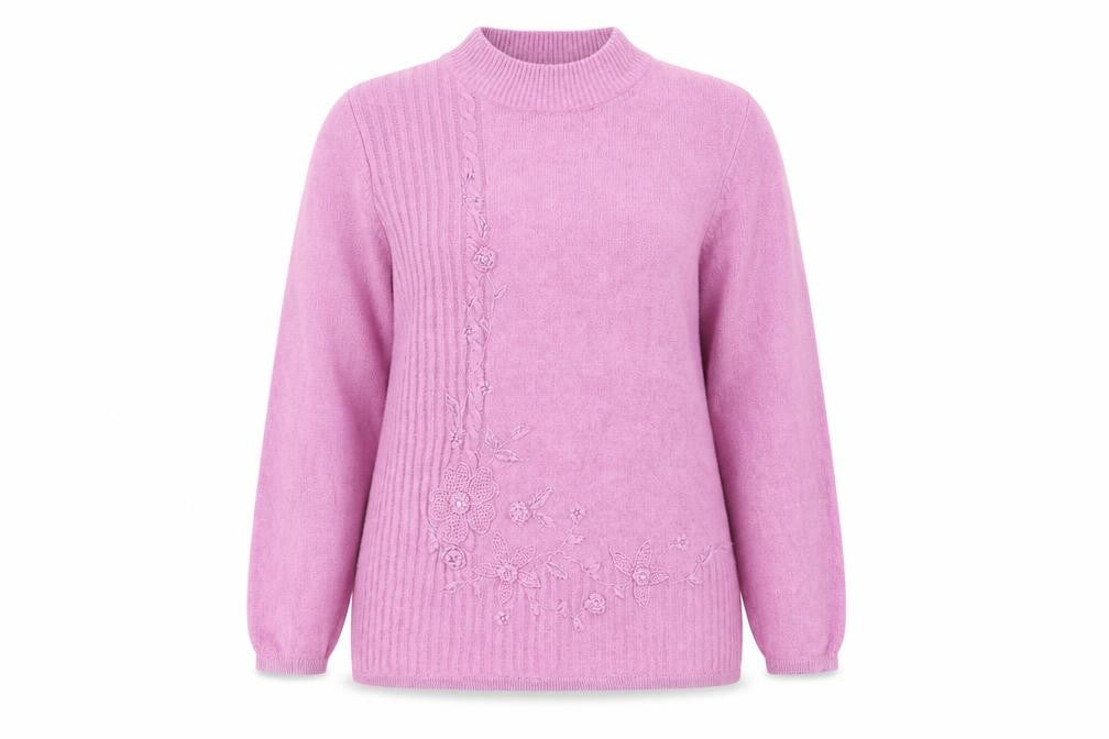 Womens UK Size M Fay Louise Purple Pullover Jumper