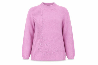 Womens UK Size M Fay Louise Purple Pullover Jumper