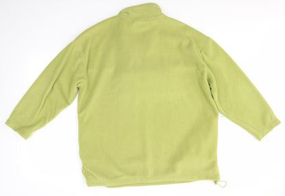 Back view of Alibi Active men’s green jumper, size XL