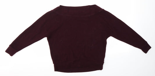 Womens UK Size S New Look Purple Pullover Jumper