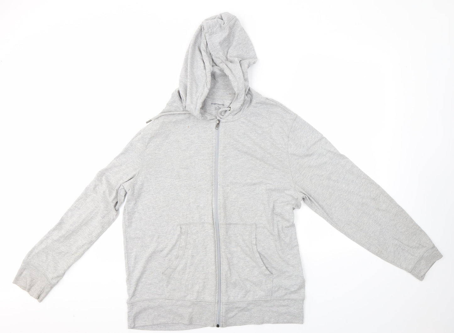 Amazon Essentials Mens Grey   Full Zip Hoodie Size L