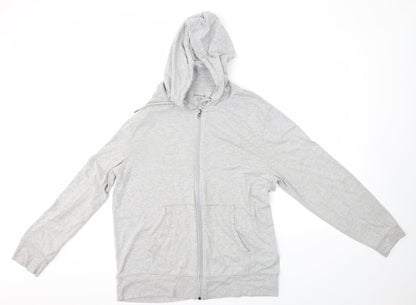 Amazon Essentials Mens Grey   Full Zip Hoodie Size L