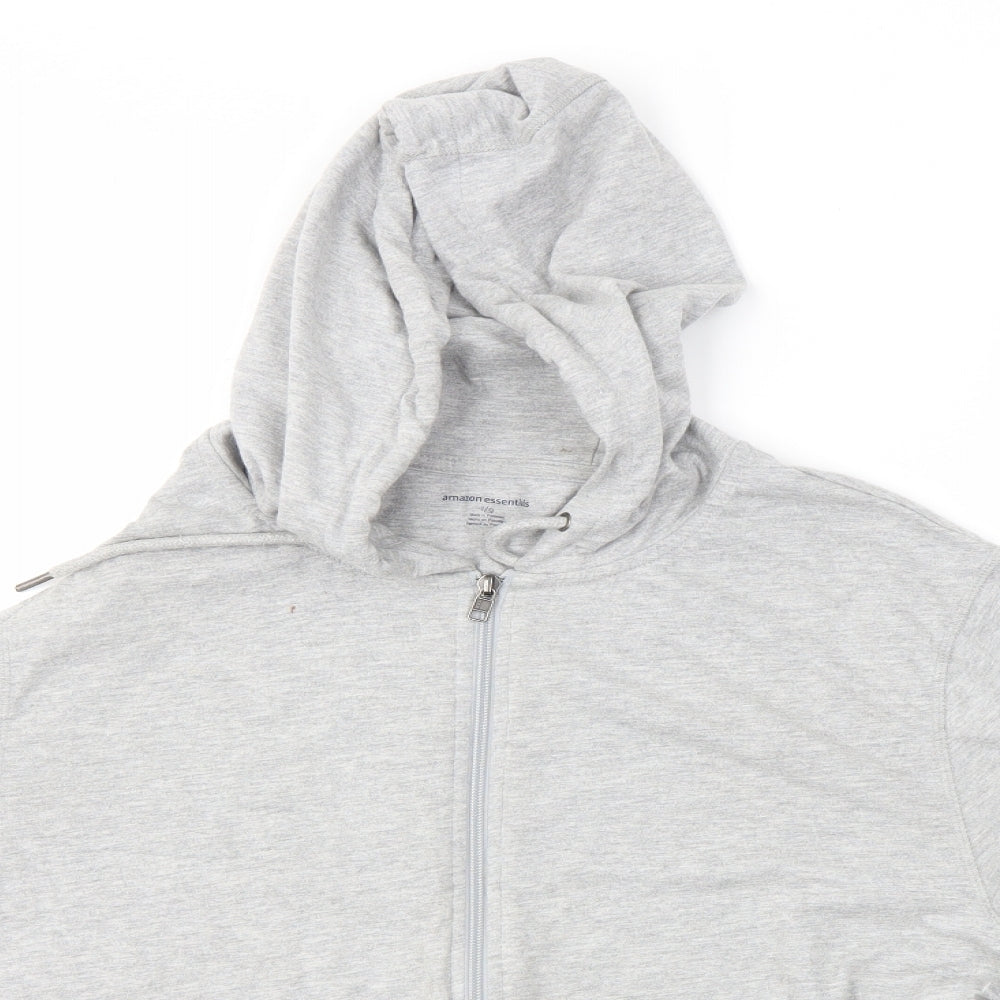 Amazon Essentials Mens Grey   Full Zip Hoodie Size L