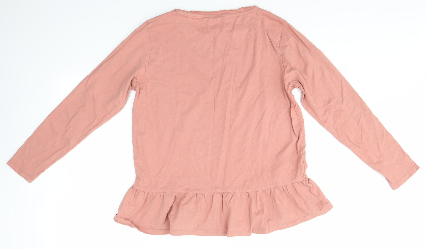 Womens UK Size L NEXT Pink Basic Blouse