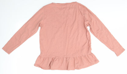 Womens UK Size L NEXT Pink Basic Blouse
