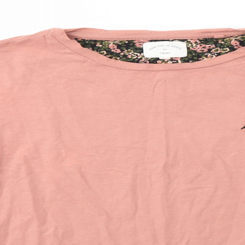 Womens UK Size L NEXT Pink Basic Blouse