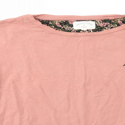 Womens UK Size L NEXT Pink Basic Blouse