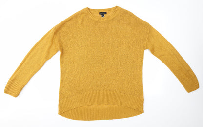 Womens UK Size L New Look Yellow Pullover Jumper