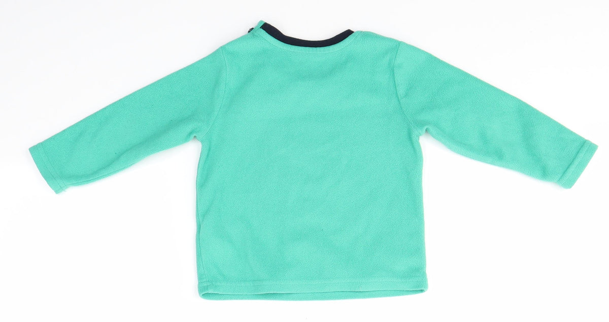 Back view of Primark Baby Green Solid Pyjama Top, size 18-24, Months