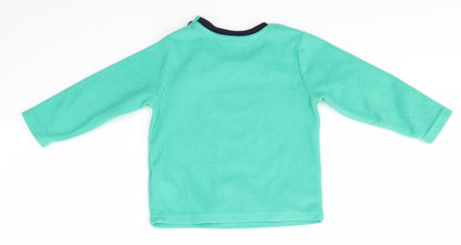 Back view of Primark Baby Green Solid Pyjama Top, size 18-24, Months