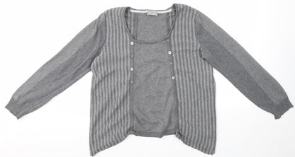 Womens UK Size 14 M&S Grey Pullover Jumper