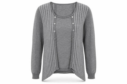 Womens UK Size 14 M&S Grey Pullover Jumper