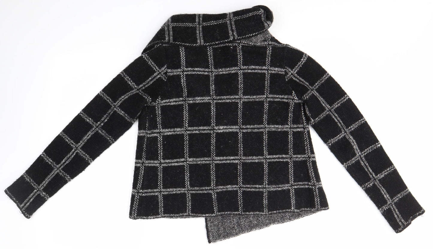 Womens UK Size S Kenar Black Cardigan Jumper