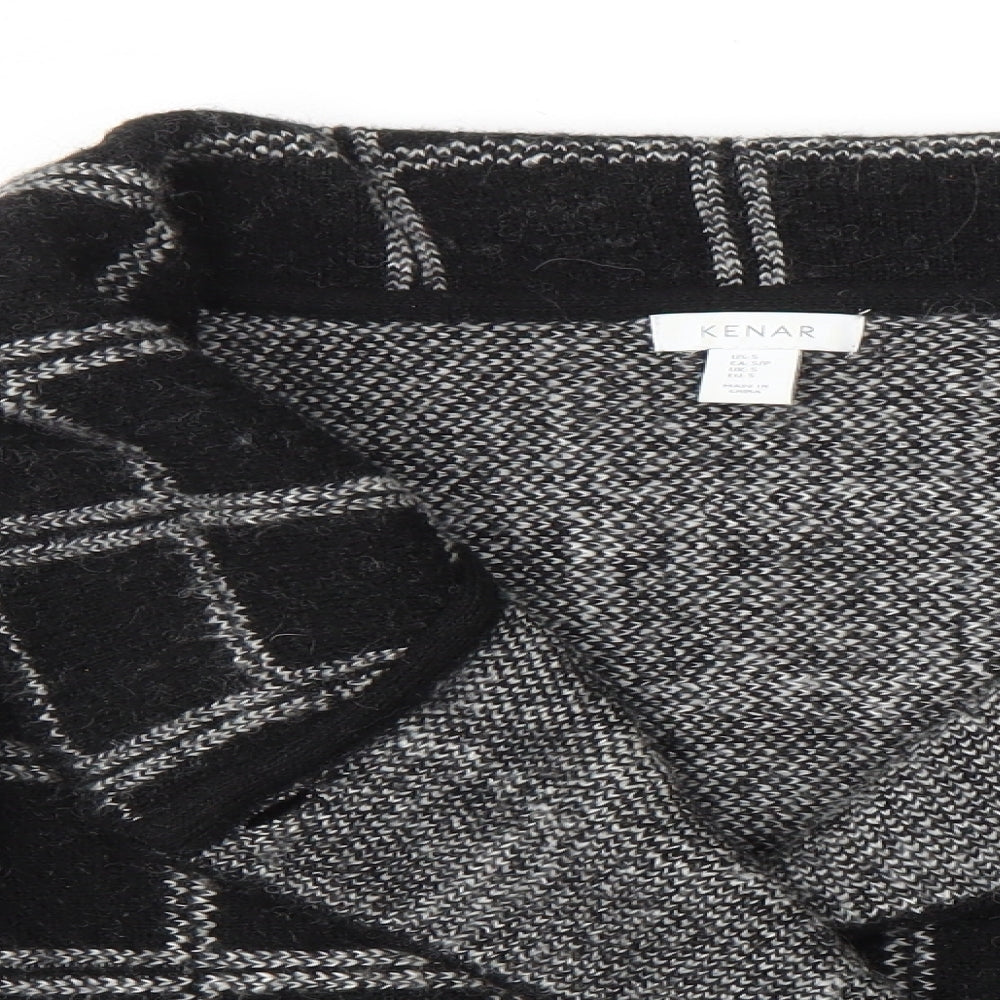 Womens UK Size S Kenar Black Cardigan Jumper
